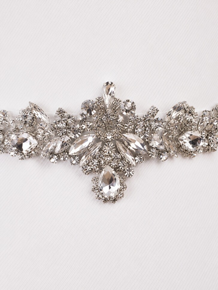 Perfect Bridal Encrusted Beaded Crystal Bridal Belt