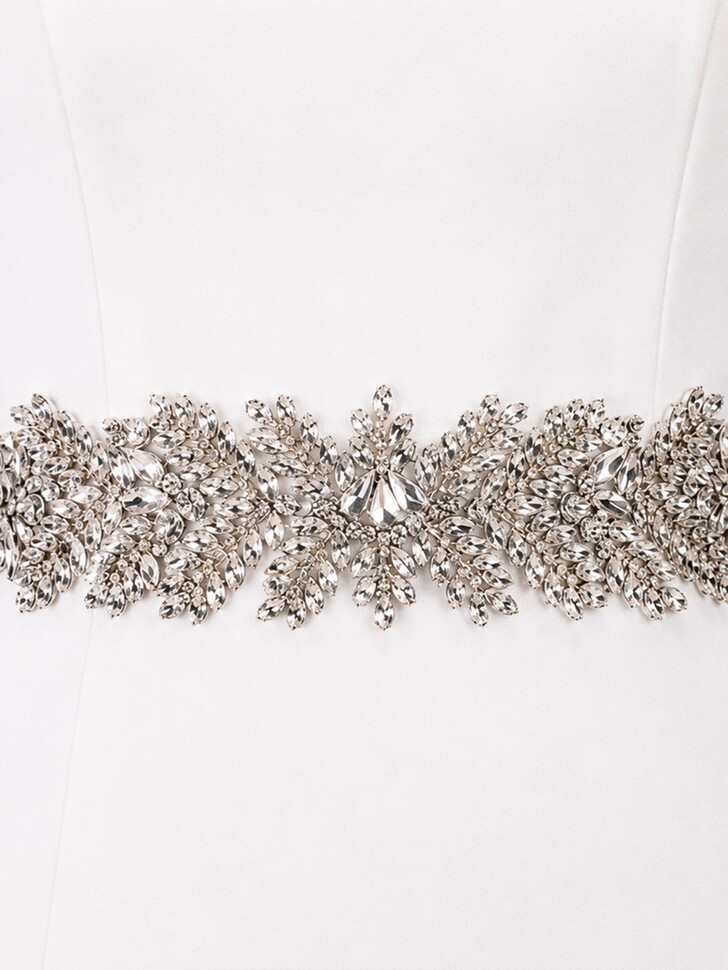 Perfect Bridal Cinto largo de cristal para vestido Evita
