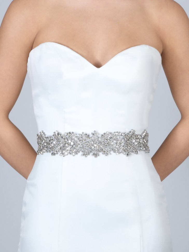 Perfect Bridal Evita Wide Statement Crystal Dress Belt