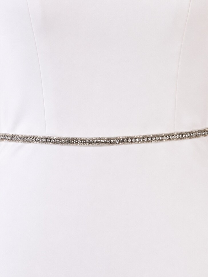 Perfect Bridal Cinto fino com diamantes sintéticos brilhantes Rhiannon