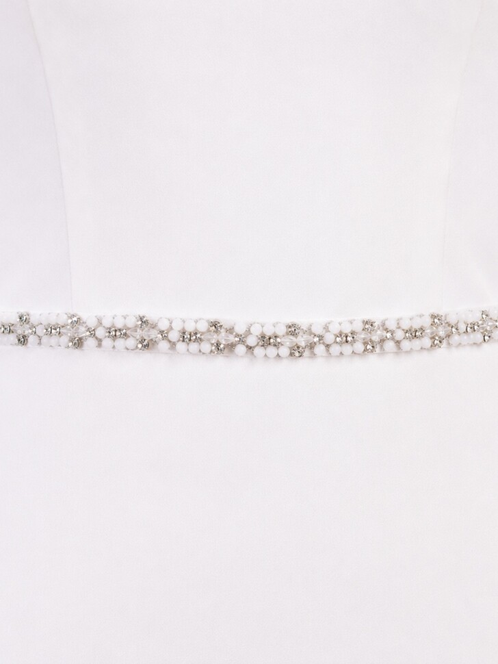 Perfect Bridal Slim Crystal & Beaded Bridal Belt