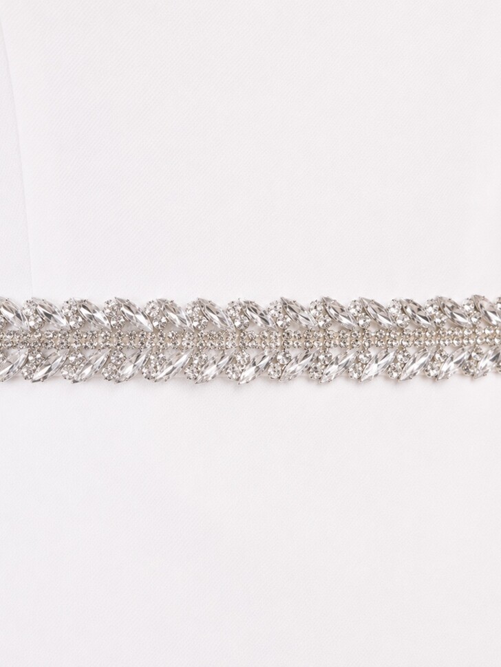 Perfect Bridal Sparkly Silver Crystal Vintage Glamour Bridal Belt