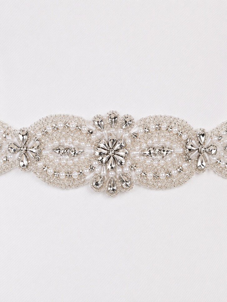 Perfect Bridal Statement Crystals & Pearls Bridal Belt