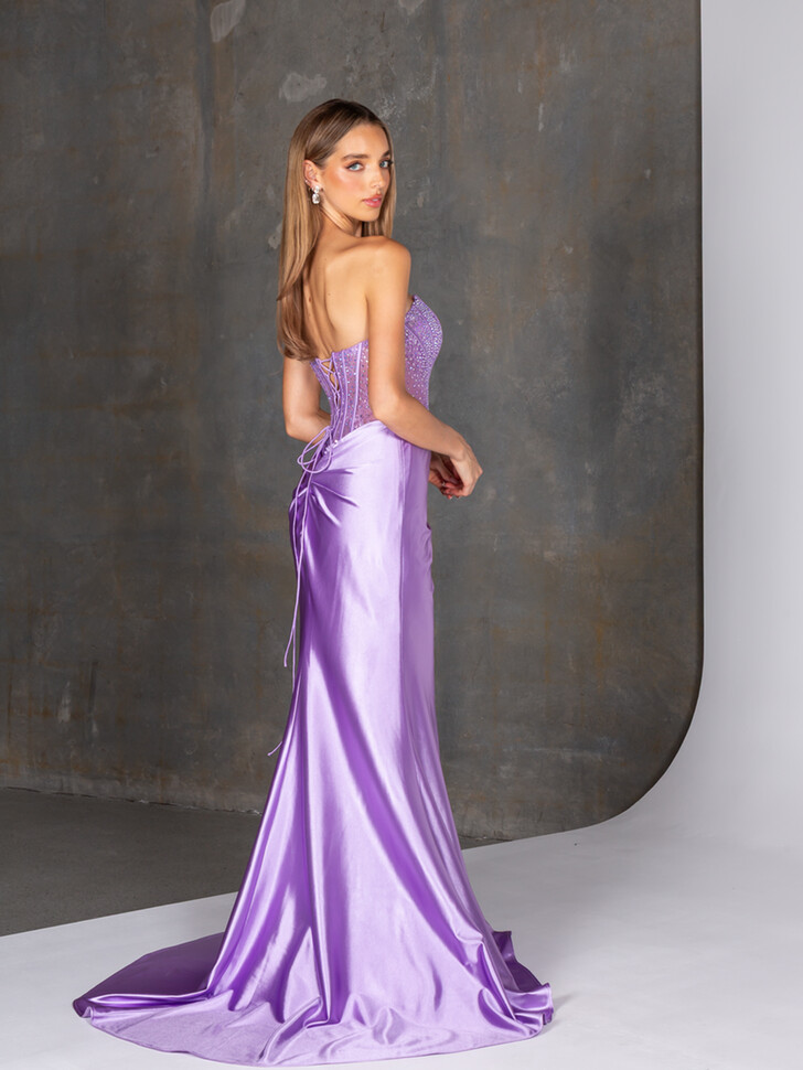 Tania Olsen Daha Lilac Prom Dress