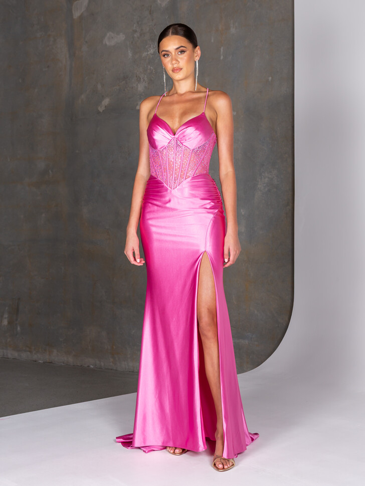 Tania Olsen Delmare Pink Prom Dress