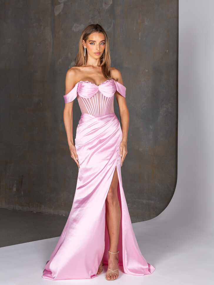Tania Olsen Dominica Pink Prom Dress