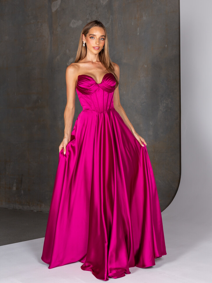 Tania Olsen Donata Magenta Pink Prom Dress