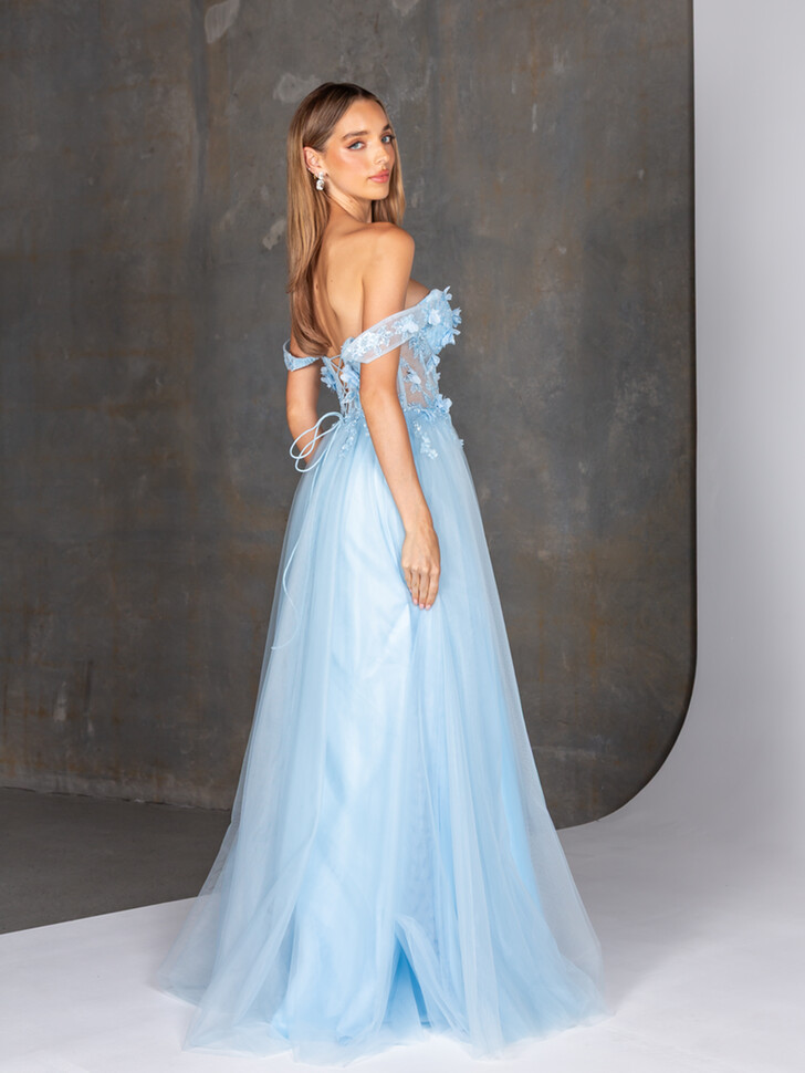 Tania Olsen Dove Pale Blue Prom Dress
