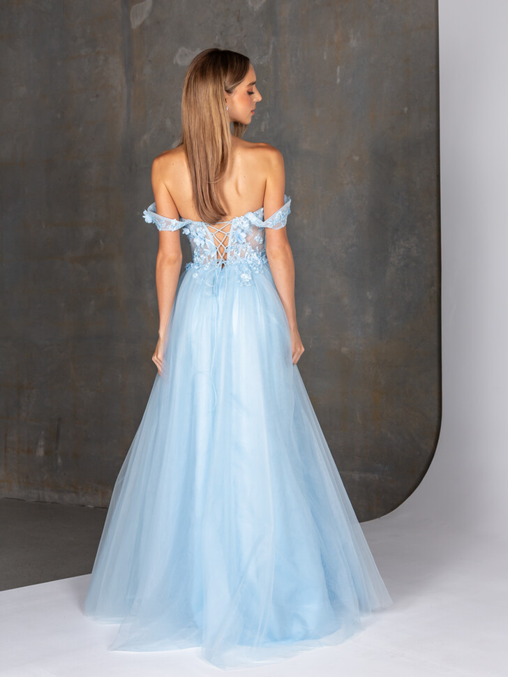 Tania Olsen Dove Pale Blue Prom Dress