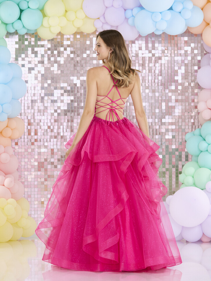 Tiffanys Beatrice Hot Pink TFY Prom Dress