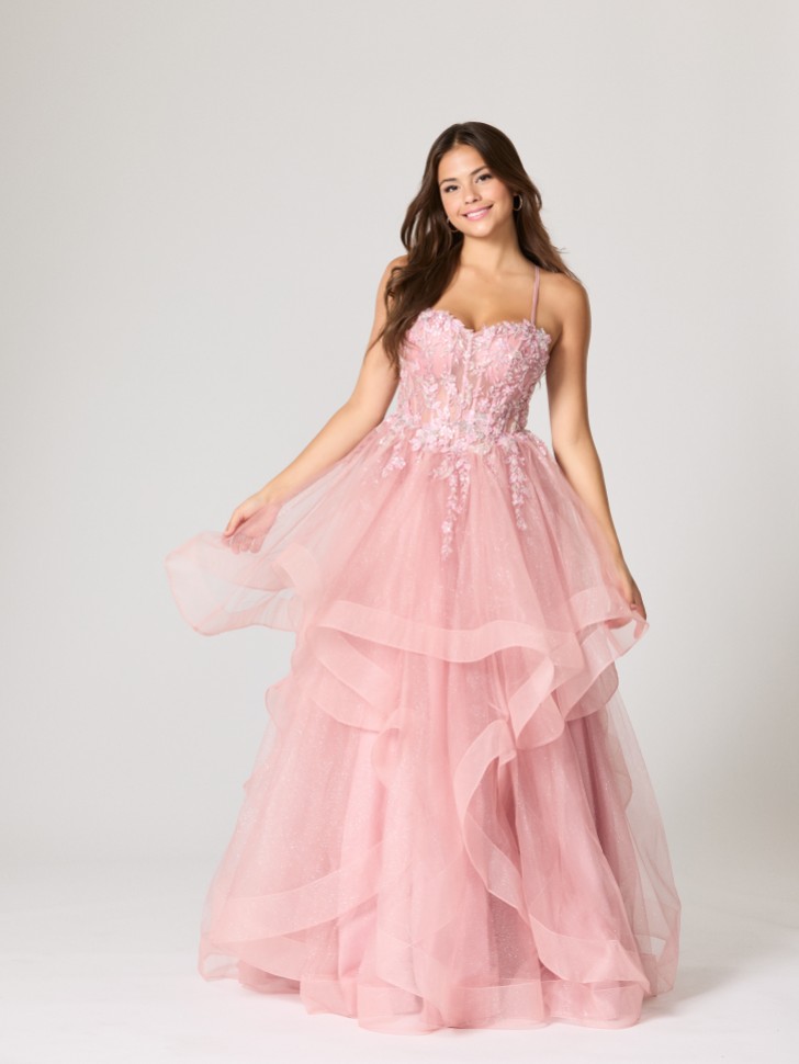 Tiffanys Casey Rose Pink TFY Prom Dress