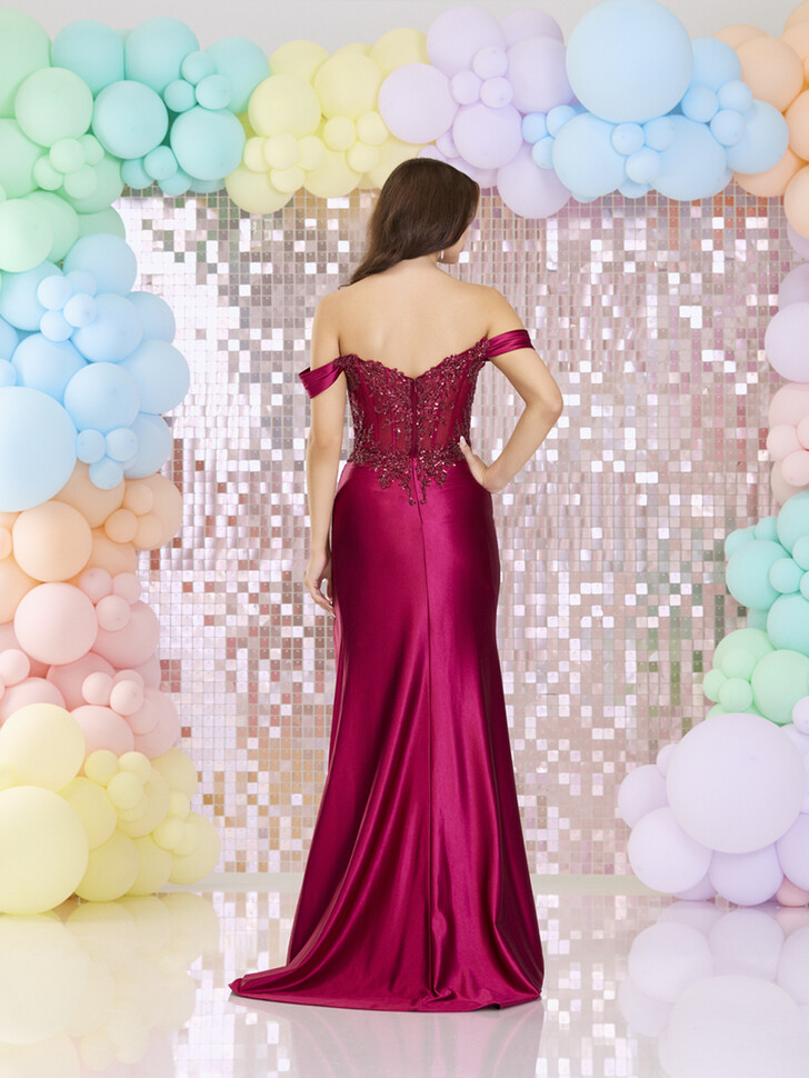 Tiffanys Gia Wine TFY Prom Dress