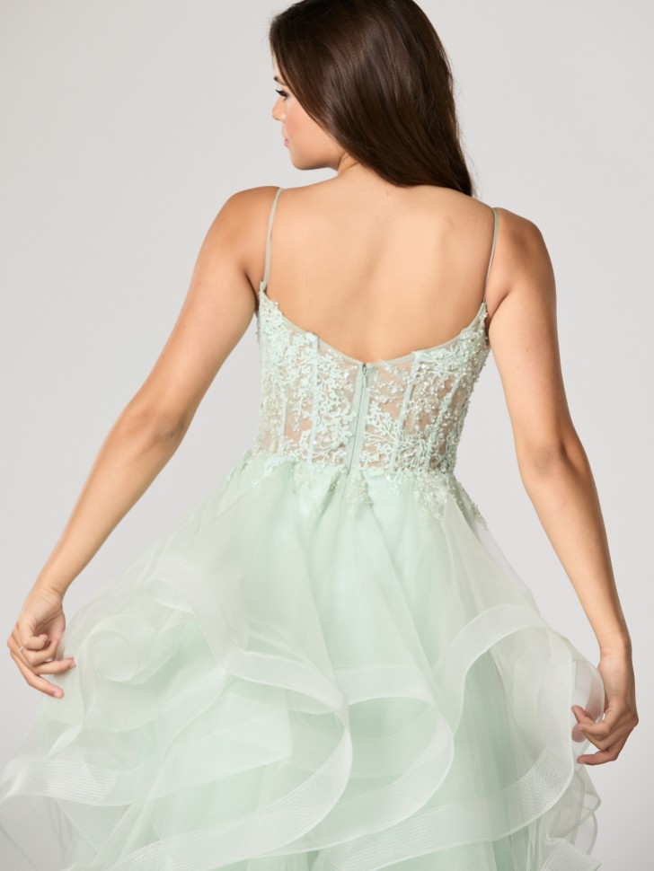 Tiffanys Hayley Sage Green TFY Prom Dress