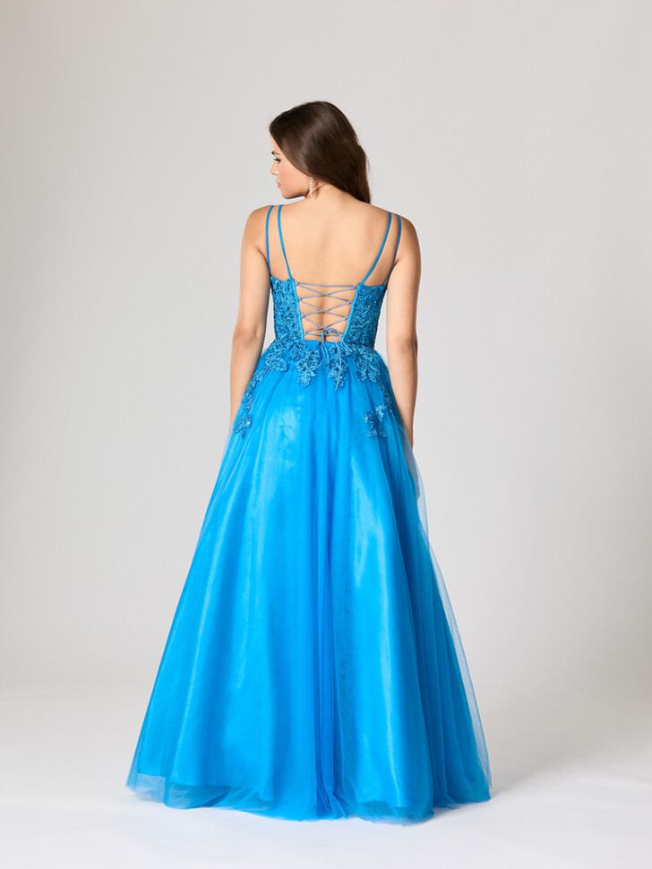 Tiffanys Luisa Capri Blue TFY Prom Dress