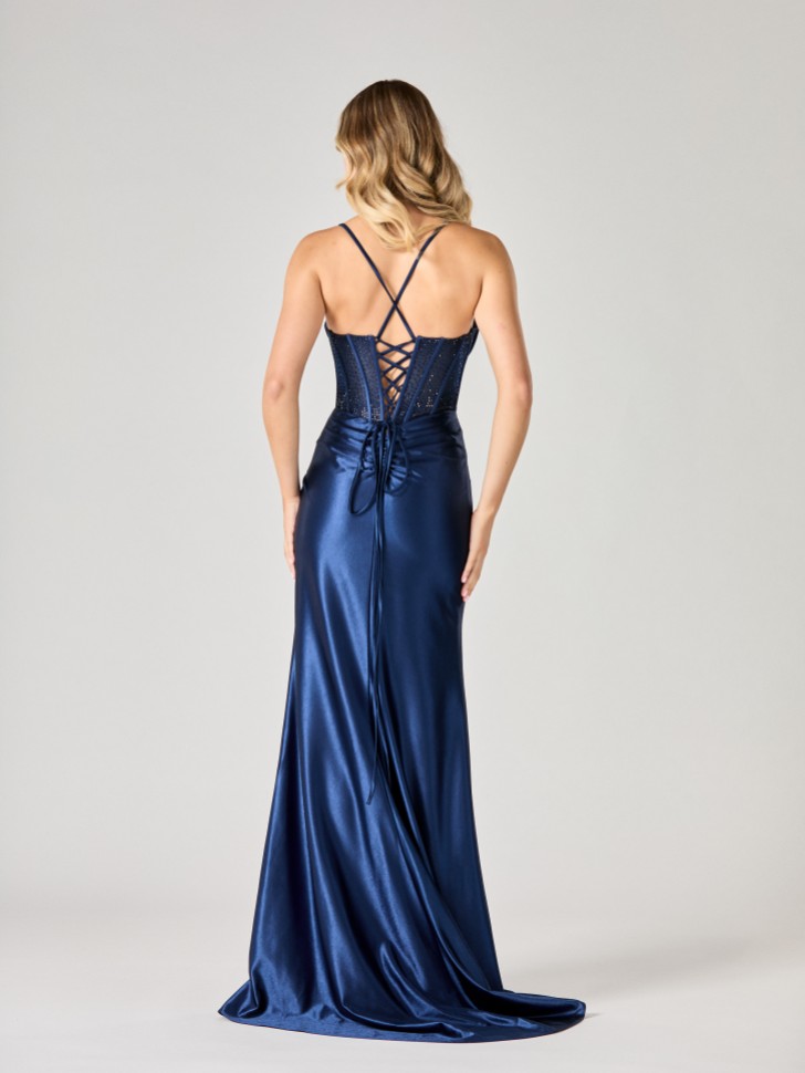Tiffanys Lulu Navy TFY Prom Dress