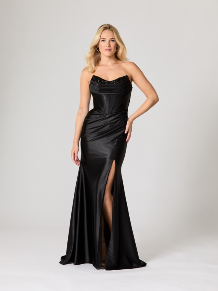 Tiffanys Nova Black TFY Prom Dress