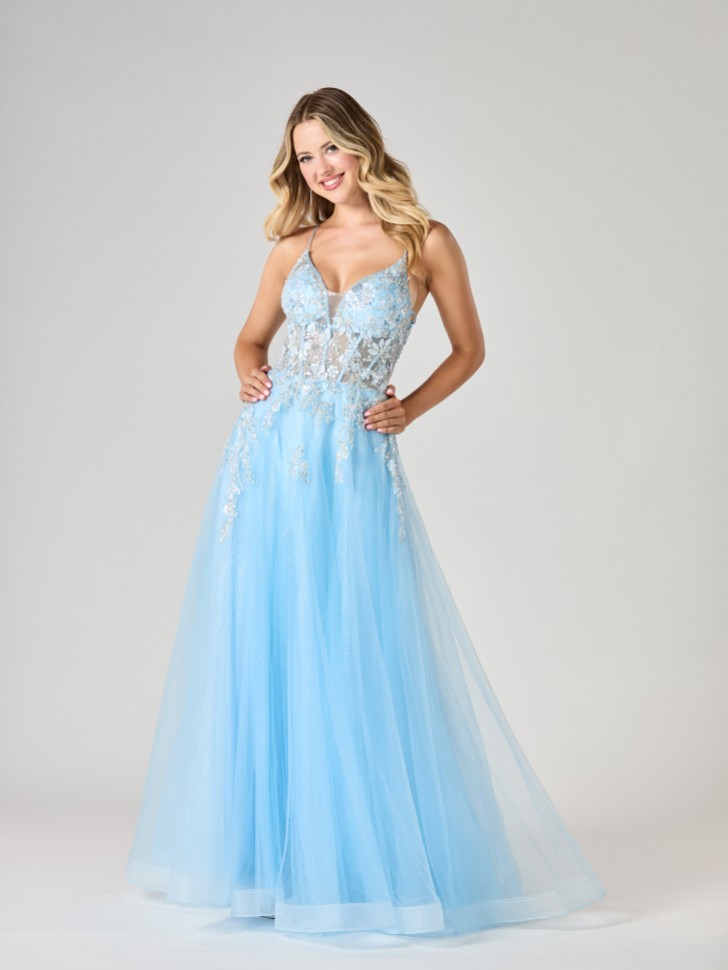 Tiffanys Quinn Pale Blue TFY Prom Dress