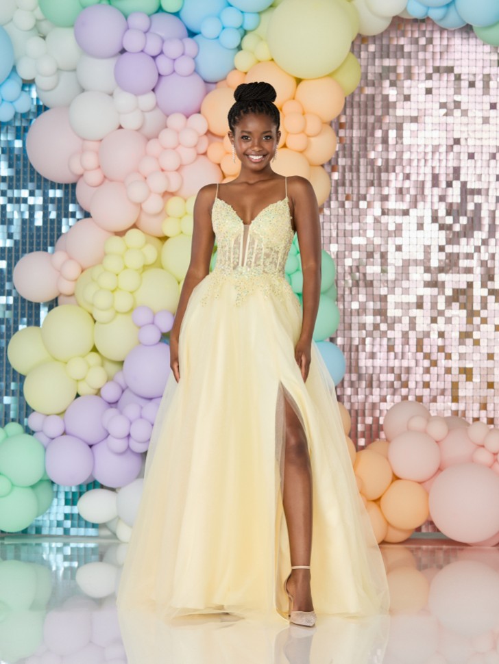 Tiffanys Sabina Lemon Prom Dress