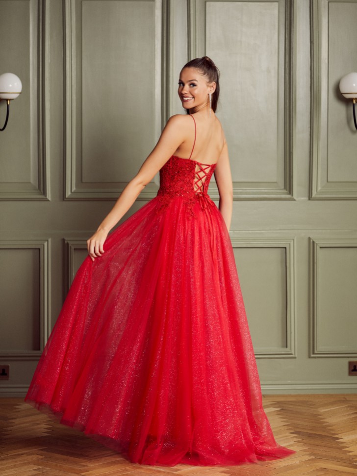 Tiffanys Sabina Red Prom Dress