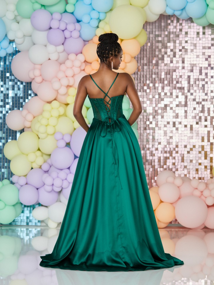 Tiffanys Sally Dark Green Prom Dress