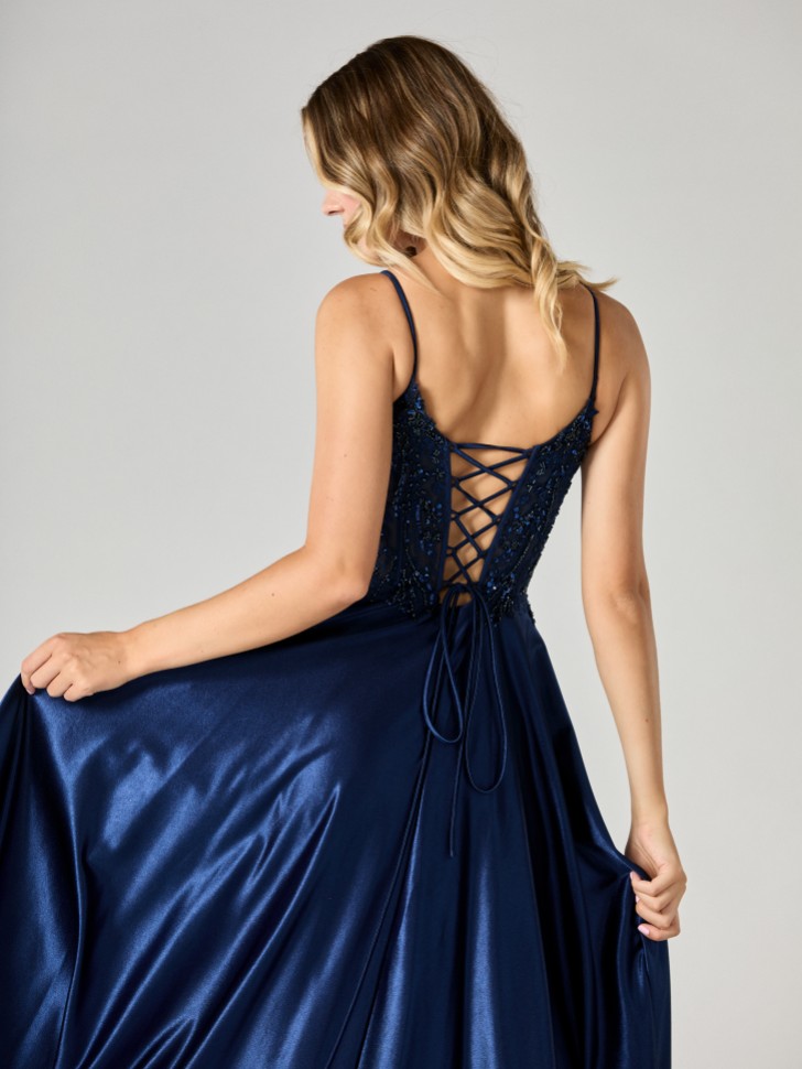 Tiffanys Saylor Navy TFY Prom Dress