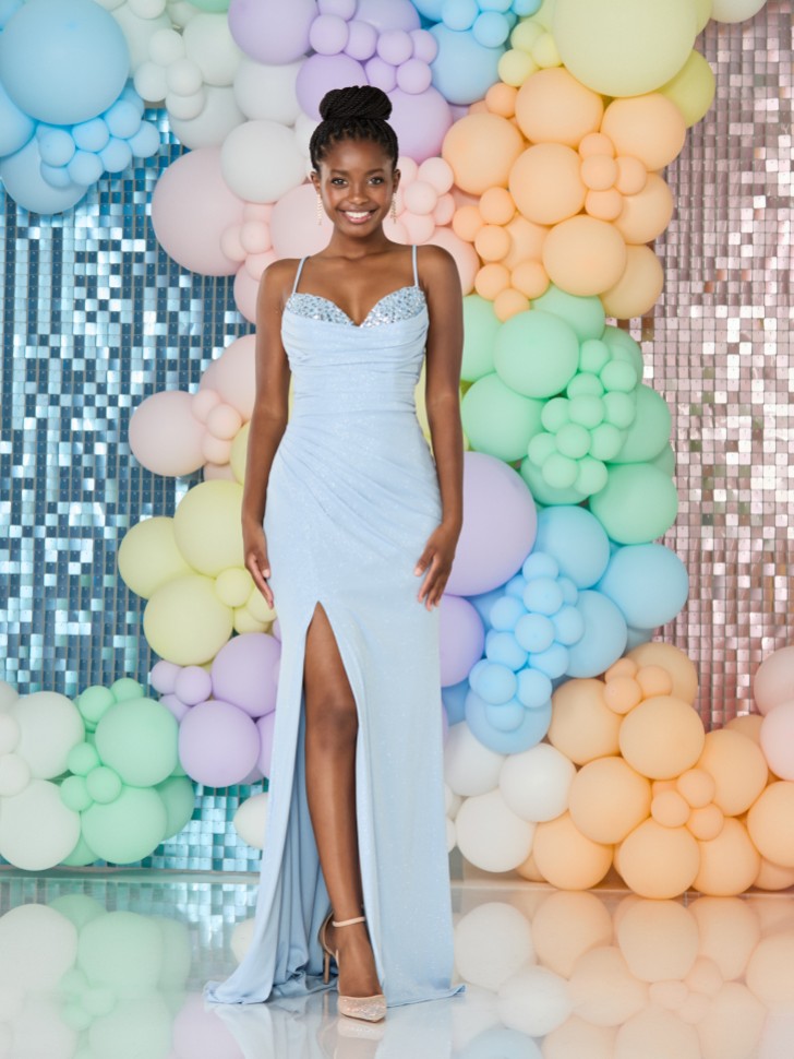 Tiffanys Scottie Pale Blue Prom Dress