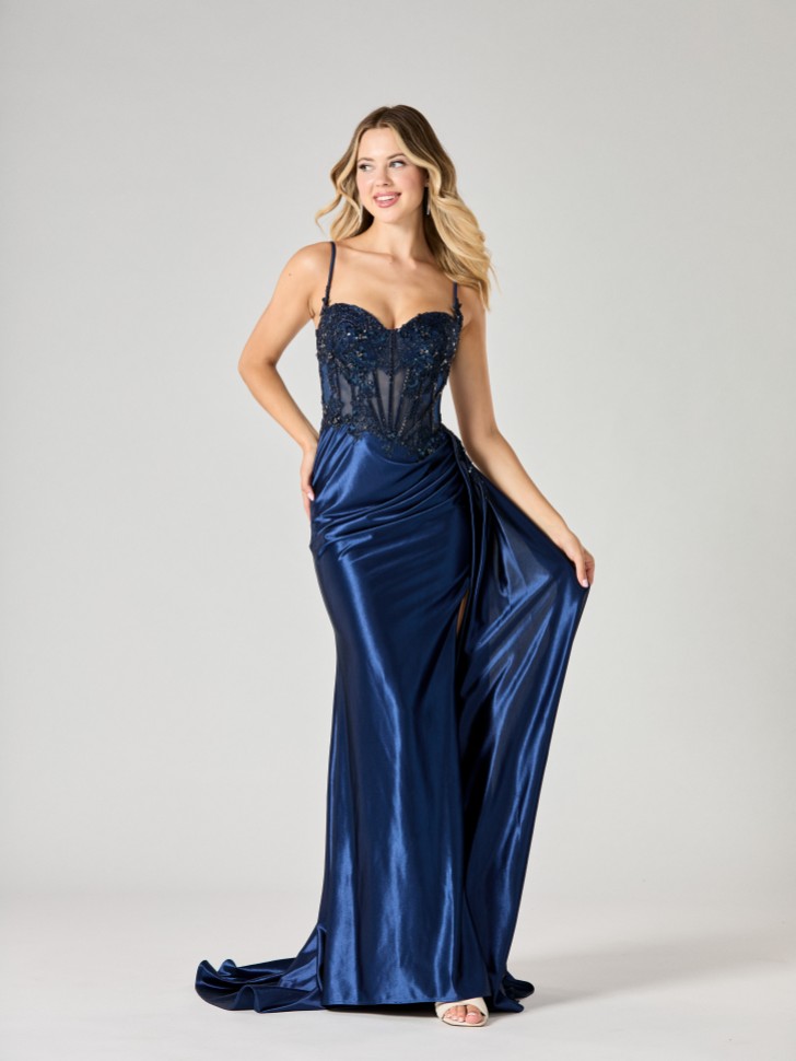 Tiffanys Wynter Navy TFY Prom Dress