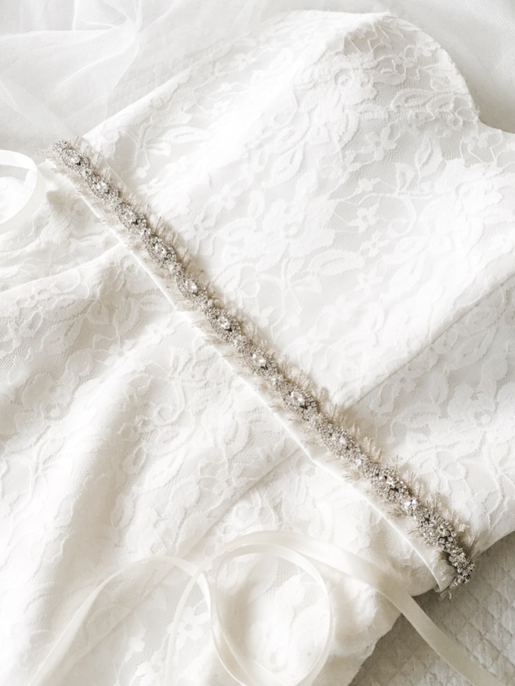 Wentworth Vintage Inspired Crystal and Feather Bridal Belt