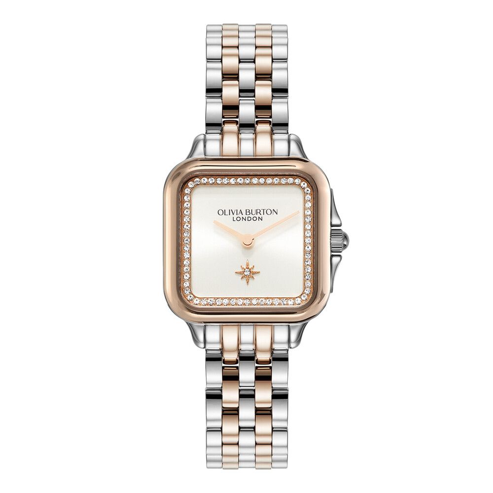Olivia Burton Watch White/rose Gold plated stainless steel Classic 34mm Glowful White & Two Tone Bracelet Watch  main image 2