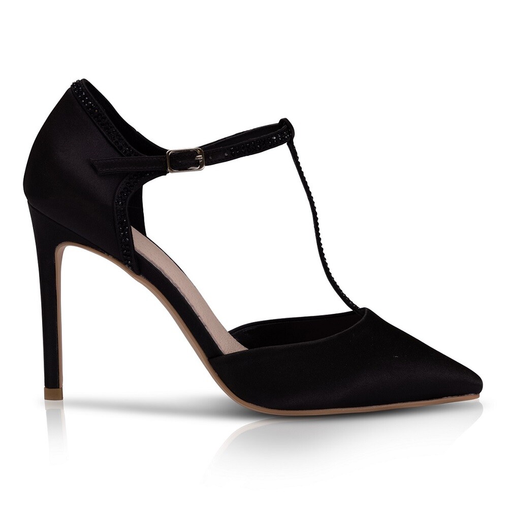 black dress heels for wedding Sofia Sandal Nero Black – ALEFÍA World main image 1