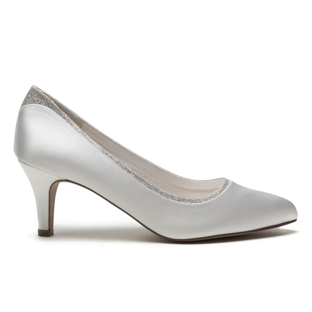 wide fit silver glitter shoes