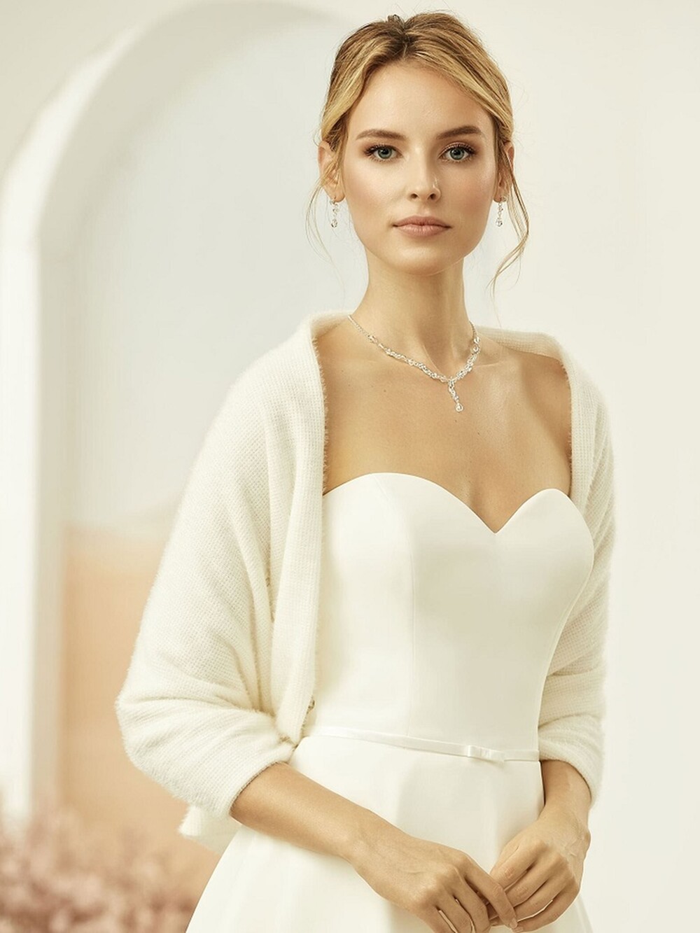 off the shoulder ivory wedding dress Mermaid Off-the-shoulder Ivory Lace Beach Wedding Dress Rustic Boho Bride  Gowns SEW003|Selinadress – SELINADRESS main image 0