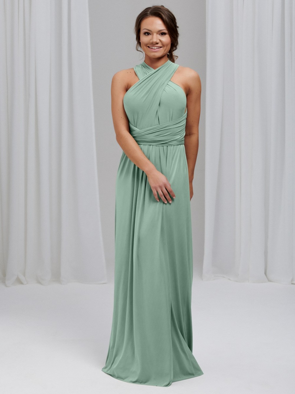 slim fit dress slacks Adorable Mint Green Chiffon Party Dress Halter Neckline Bridesmaids Dr –  DaisyFormals-Bridesmaid and Formal Dresses in 59+ Colors main image 1