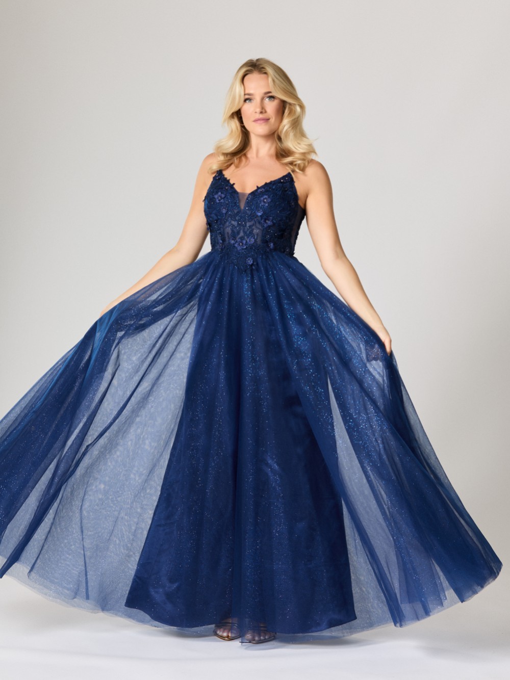 open lace back dress Madeline -2026 Prom Dresses Now Live main image 1