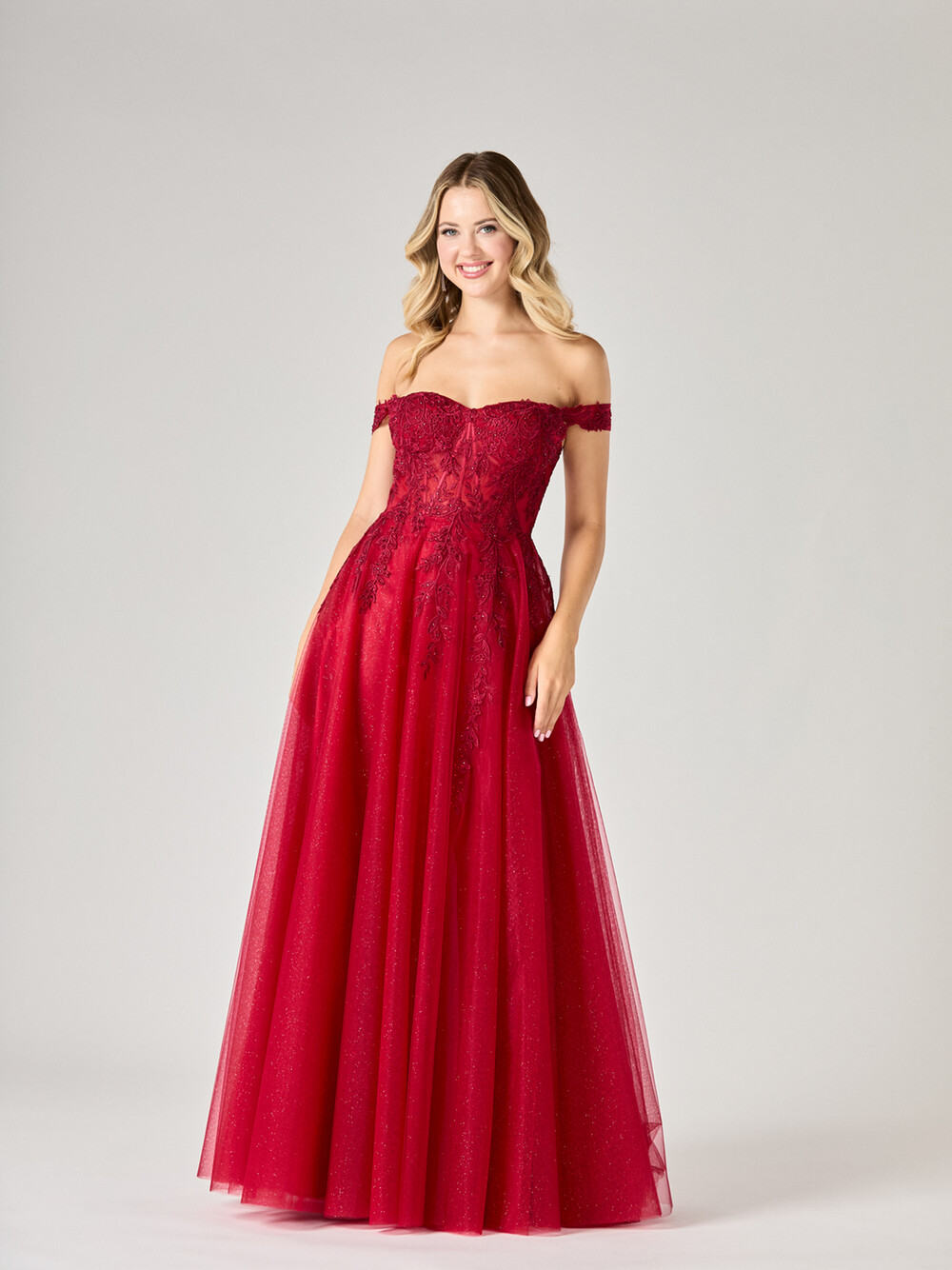 Tiffanys TFY Misty Red Prom Dress