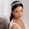 Half Up Half Down Wedding Hair with Tiara