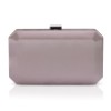 Taupe Satin Brautschuhe & passende Clutch Bag