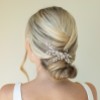 Low Wedding Bun with Hair Comb