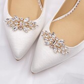 Fotografía: Adornos para zapatos «Glamour Gold Classic Crystal»