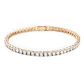 Fotograf: Alanna Simple Cubic Zirkonia Tennisarmband (Gold)