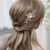 Fotografia: Alfinete de cabelo para casamento Ellie Pearl Cluster (prateado)