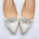 Fotografia: Alfinetes para sapatos Glamour Silver Classic Crystal
