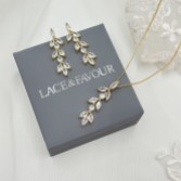 Photograph: Aria Gold Cubic Zirconia Bridal Jewelry Set