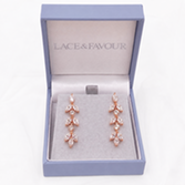 Fotograf: Aria Rose Gold Cubic Zirkonia Tropfenohrringe
