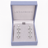 Photograph: Aria Silver Cubic Zirconia Drop Earrings