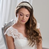 Fotografia: Arianna Chunky Pearl and Diamante Bridal Tiara AR810