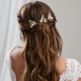 Fotografia: Arianna Conjunto de 3 ganchos de cabelo com pérolas Everlasting ARP598