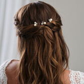 Fotografía: Arianna Conjunto de 3 horquillas para el pelo con perlas, cristales y strass «Mira» ARP614