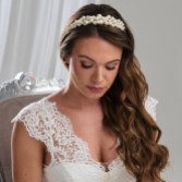 Fotografía: Arianna Diadema nupcial con perlas grandes y redondeadas AR789