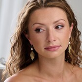 Zdjęcie: Arianna Kolczyki Lilibet z dużymi liśćmi ARE763